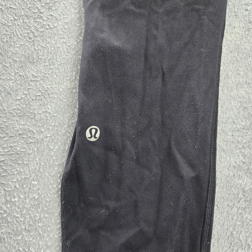 Lululemon Women Activewear Pants 4 Black Speed Up Yoga Legging Logo 28" Inseam - Picture 9 of 11